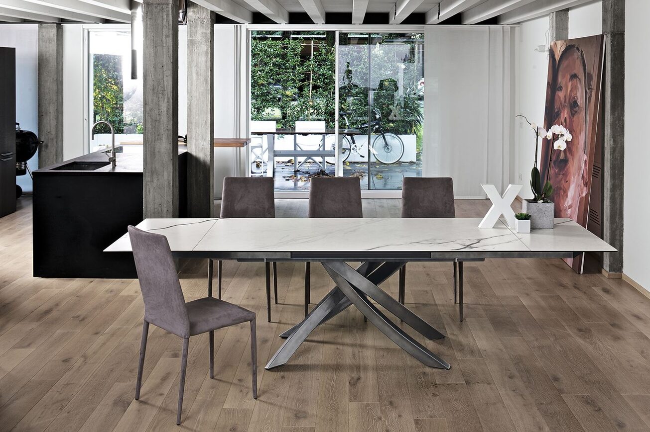 Artistico Ceramic Extendable Dining Table | Dining Tables | Space Modern