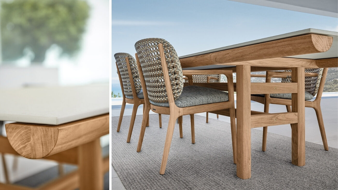 Rail Outdoor Dining Table | Outdoor Dining Tables | Space Modern