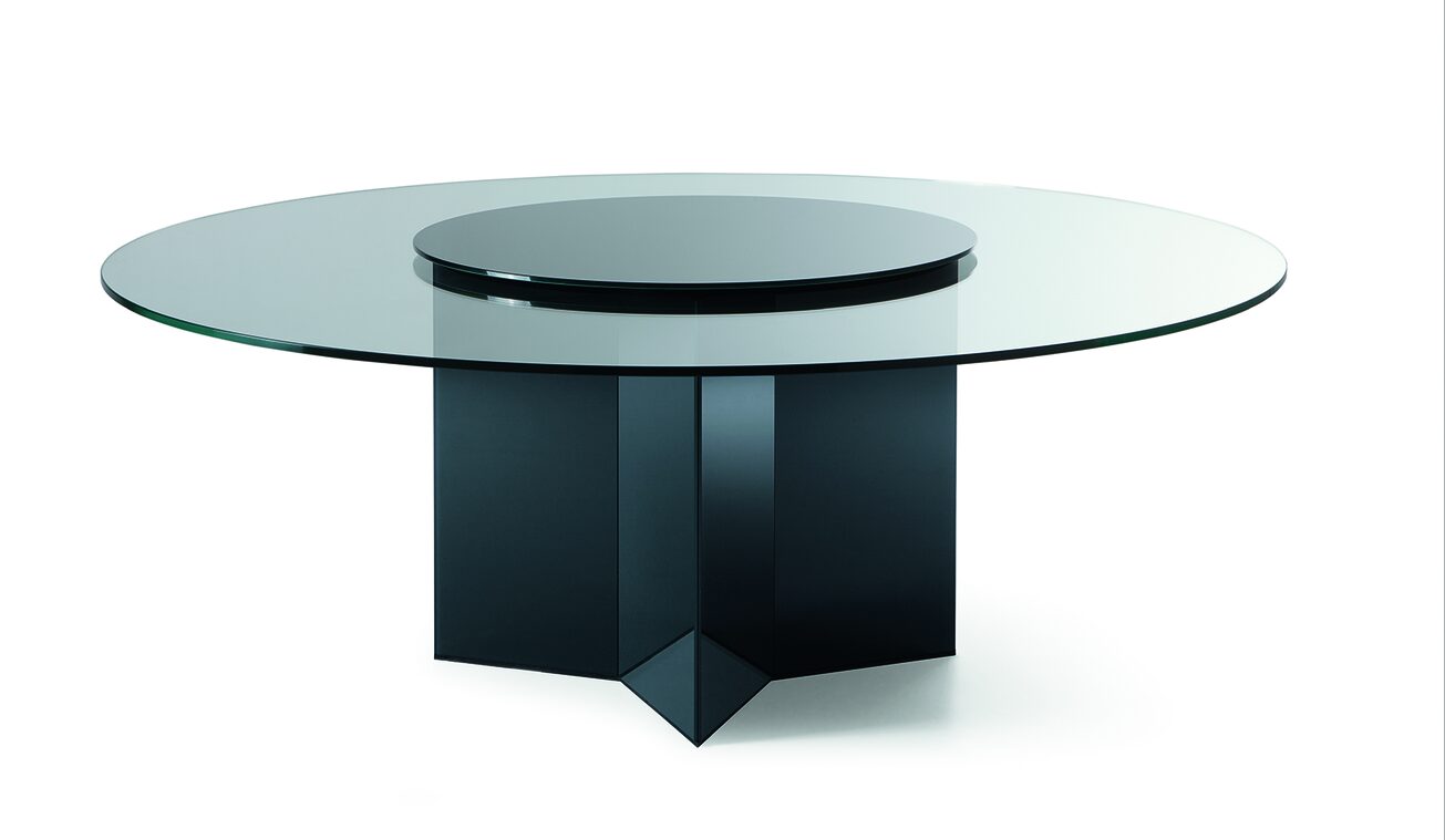 elegant circular dining table from IQ Furniture